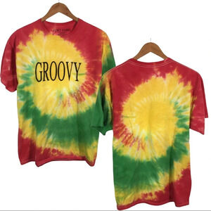 TS649 Fort Knox GROOVY Hippie Tie Dye Shirt L